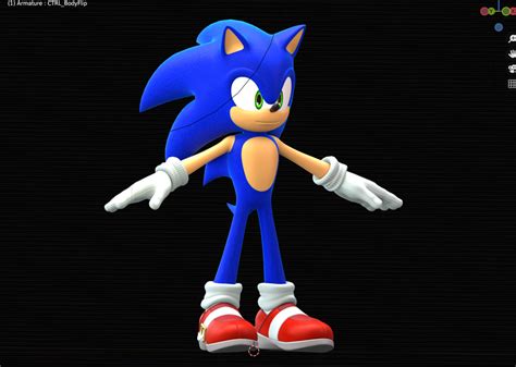 Sonic The Hedgehog Custom Model And Rig For Blender 30 Dancada³ᴰs