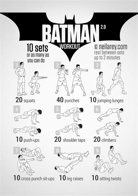 Workout Of The Week Batman Workout Batman Workout Insanity Workout