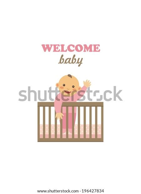 Welcome Baby Card Design Vector Illustration Stock Vector Royalty Free