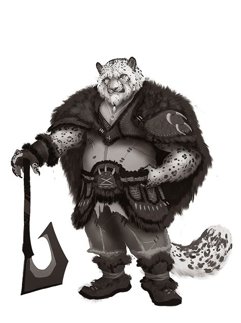 Sketch Of My Barbarian Tabaxi~ Drawing N Such Character Art