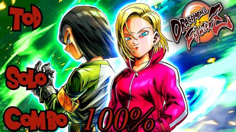 Dbfz Android 17 And 18 Solo Combo Tod 100 On Screen Inputs Tutorial