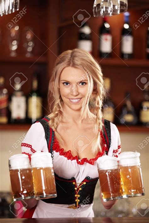 bar waitress oktoberfest woman beer maid german beer girl