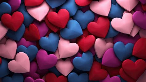 Valentine Wallpaper 4k Colorful Hearts Love Hearts 5k
