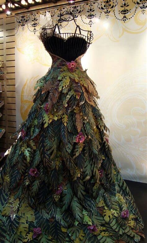 This Woodland Gown Is Made Entirely Of Paper Mannequin Christmas Tree