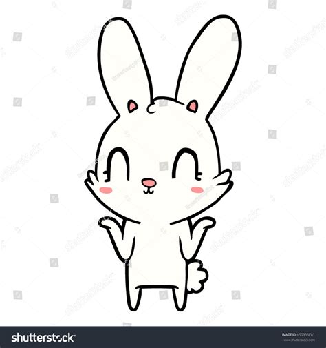 Cute Cartoon Rabbit Stock Vector Royalty Free 650955781 Shutterstock