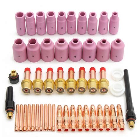 Pcs Durable Tig Welding Torch Stubby Gas Lens Kit Cup Collet Body