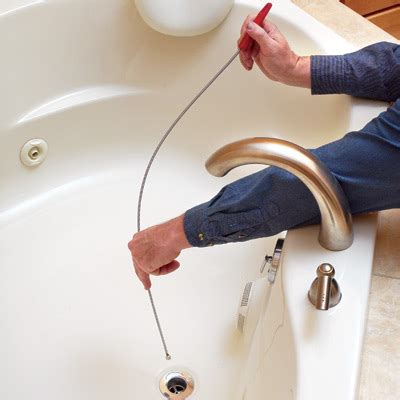Call a plumber when a bathroom sink won't drain properly. How to Clear a Drain Using a Drain Snake