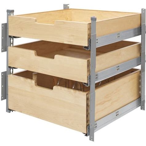 New designs needed to be created to support the modern kitchen. 21" Wood Pilaster System 3 Drawer Kit - Nat 4PIL-24SC-SV-3 | CabinetParts.com