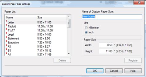 Canon Knowledge Base Printing Onto Custom Paper Sizes From Windows