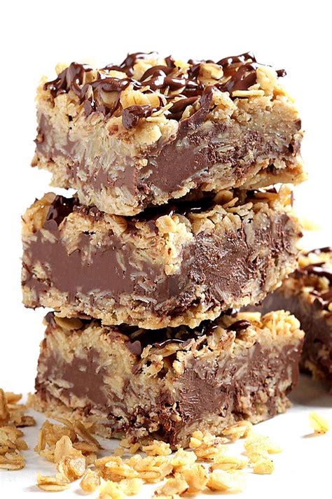 One bite and you'd never know it's gluten free, dairy free, and vegan too! No Bake Chocolate Oatmeal Bars - Sugar Apron
