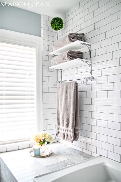 Installed vertically or horizontally, shiplap style paneling can distract from a bath's tiny footprint and amplify the room's design cred. 10 Tips for Designing a Small Bathroom - Maison de Pax