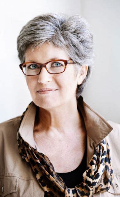 Also, there's something about a short haircut that takes the years off of a man's face, so if you're worried about gray hair making you look old, a shorter haircut can counteract that. short straight, layered - it's | Womens hairstyles, Hair styles, Grey hair and glasses