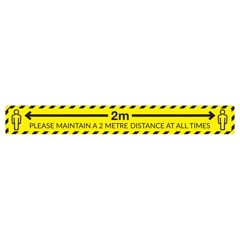 Please Maintain 2 Metre Distance Floor Sticker Social Distancing