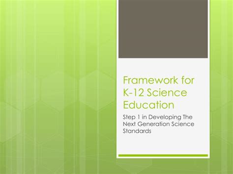 K To 12 Science Curriculum Framework