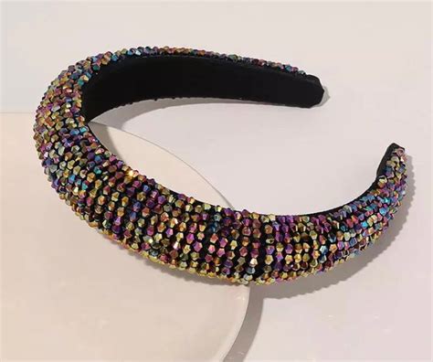 Rhinestone Headbands Diamond Crystal Headbands Bejeweled Etsy
