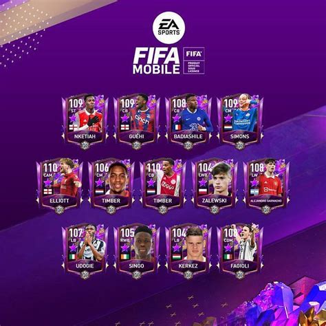 Ea Sports Announces New Fifa Mobile Future Stars Cards Featuring