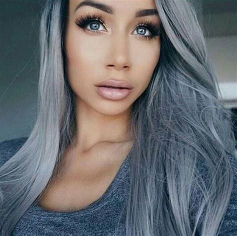 Women Grey Blue Hair Color Trends 19 Lava360