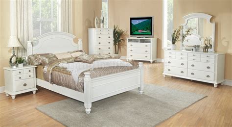 Bed sets for full size bed schlafzimmer madchen. White Finish Transitional 6Pc Bedroom Set w/Options