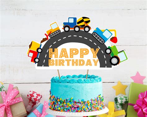 Truck Theme Birthday Party Truck Birthday Cakes Truck Cakes Tractor Birthday Happy Birthday