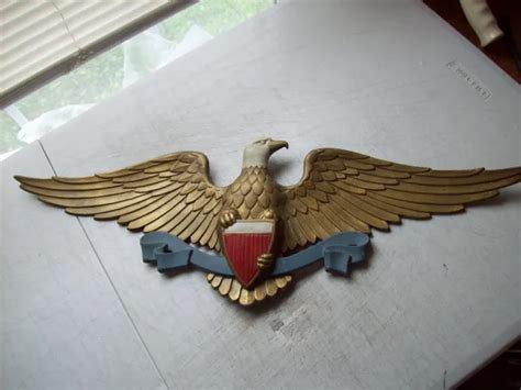 vintage sexton american federal eagle wall plaque usa cast aluminum excellent 40 00 picclick