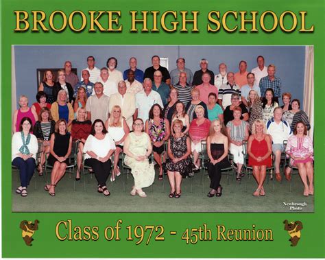 Brooke High School Class Of 1972 Holds 45 Year Reunion News Sports
