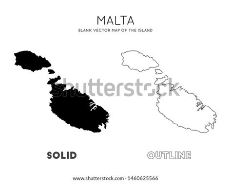 Blank Map Of Malta No Boundaries Webvectormaps In 2021 Blank Map Images