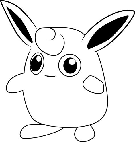 Pokemon Wigglytuff Coloring Pages To Print For Free Free Pokemon