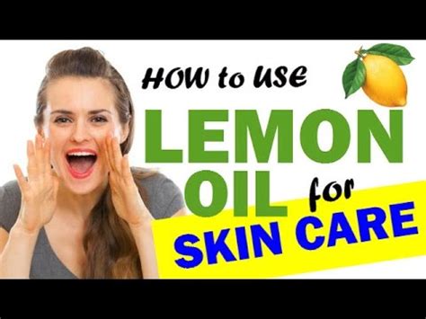 How to use Lemon Essential Oil for Skin Care - YouTube