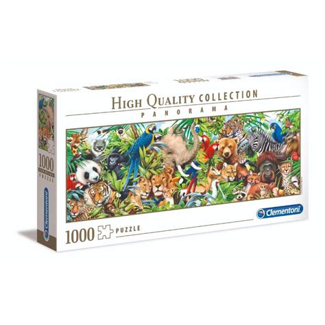 98 cm x 37.5 cm time : Clementoni Puzzle 1000 Piece Panorama Wildlife | Toy ...