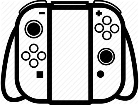 Nintendo Switch Black And White PNG Logo
