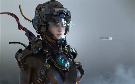 Women Martin Gao Digital Art Fantasy Girl Futuristic 3d Cyborg