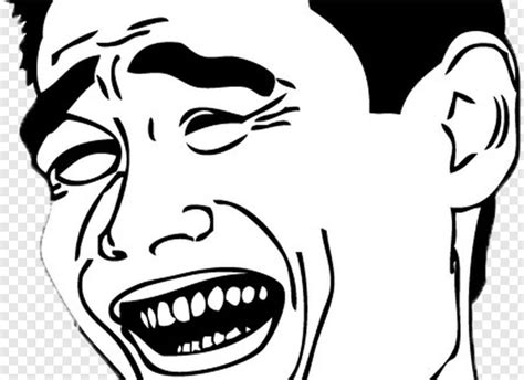 Forever Alone Meme Laughing Troll Face Png Png Download 676x492