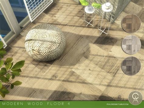 Sims 4 Ccs The Best Modern Wood Floor 4 By Pralinesims D91