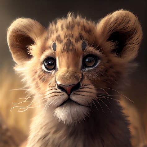 Lion Cub Realistic Stock Illustrations 141 Lion Cub Realistic Stock