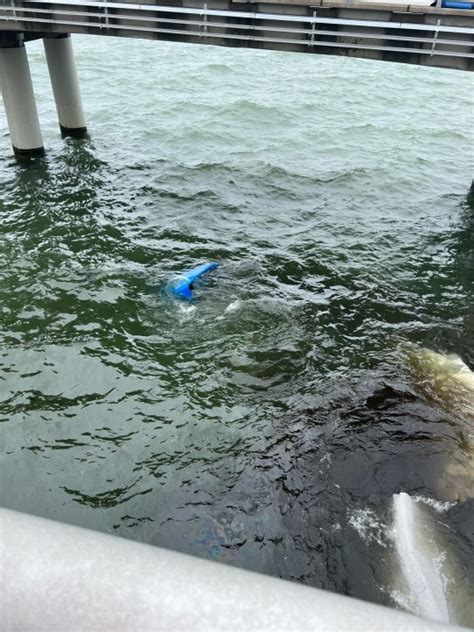 Truck Goes Off Chesapeake Bay Bridge Tunnel Crews Searching For Driver Through The Night