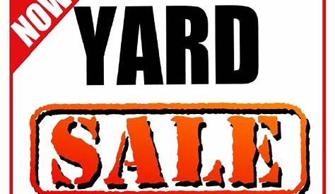 yard sale sign printable