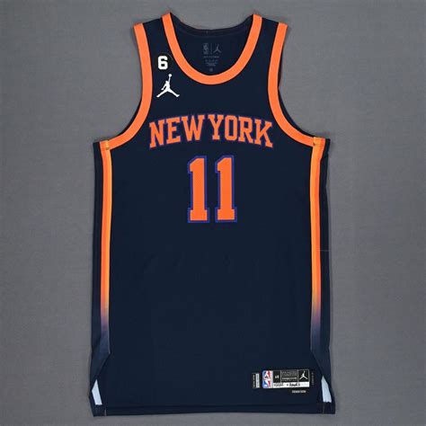 Jalen Brunson New York Knicks Game Worn Statement Edition Jersey
