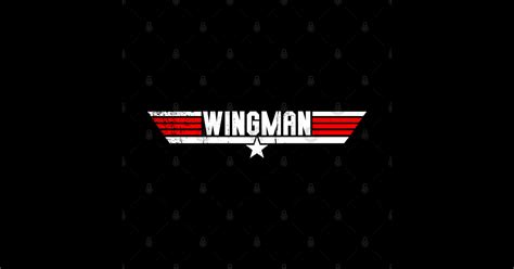Wingman Top Gun Sticker Teepublic Uk