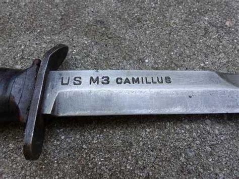 Fyc Militaria Us M3 Camillus Fighting Knife Wwii