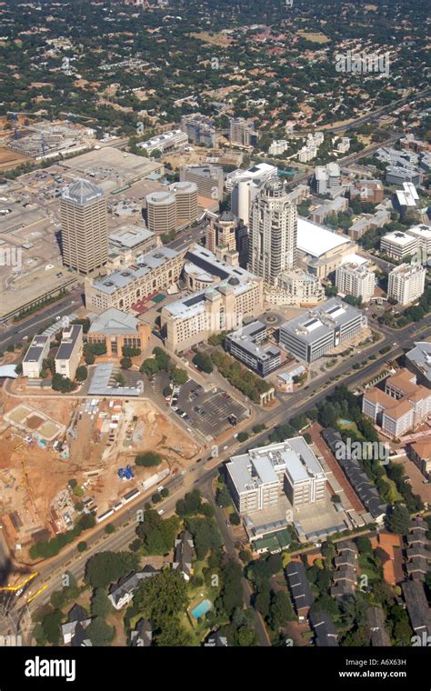 Aerial View Of The Sandton City Shopping Complex In The Northern