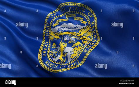 Us State Flag Of Nebraska Stock Photo Alamy