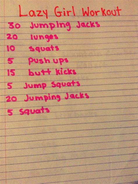 Lazy Girl Workout Easy By Nikkiya Lols Musely