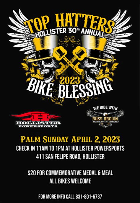 Top Hatters Annual Bike Blessing Corbin Motorcycle Saddles