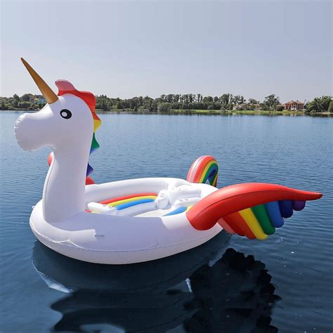 Sun Pleasure Inflatable 6 Person Unicorn Party Bird Island Float 0 5