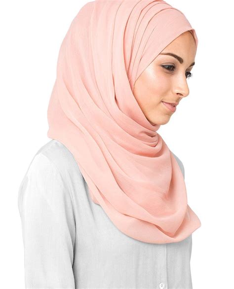 cameo rose poly chiffon hijab hijab beautiful hijab chiffon