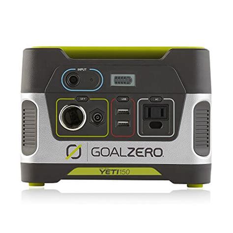 The goal zero yeti 150 sets the standard for small portable solar generators that can keep your cell phones and small appliances going. Goal Zero 22004 Yeti 150 Solar Generator • Insteading