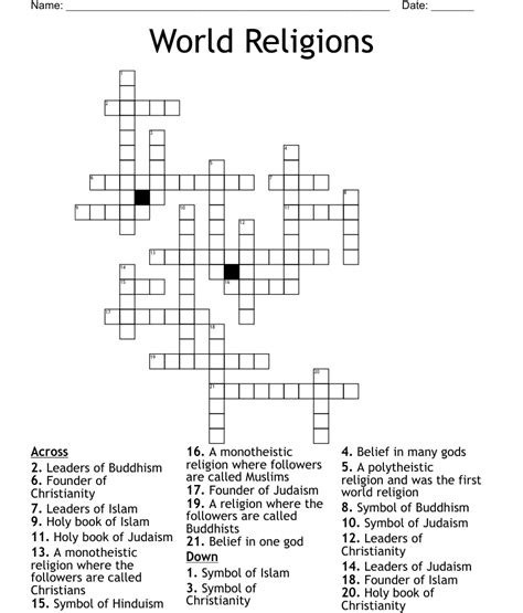 Similar To Major World Religions Word Search Wordmint