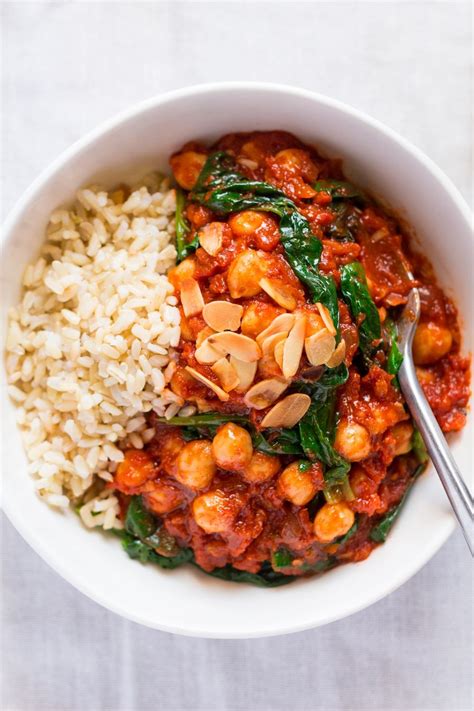 Spanish Chickpea And Spinach Stew Recipe Food Recipes