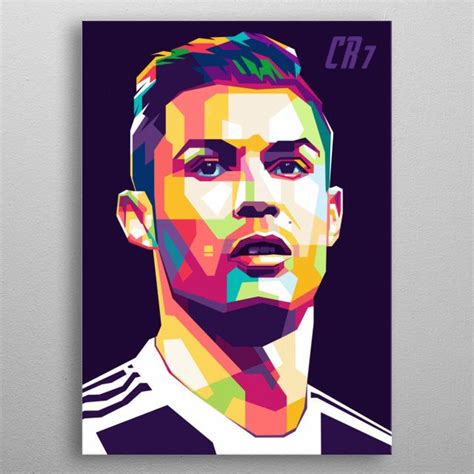 Cristiano Ronaldo In Wpap Poster By Kurniawan Eko Saputro Displate