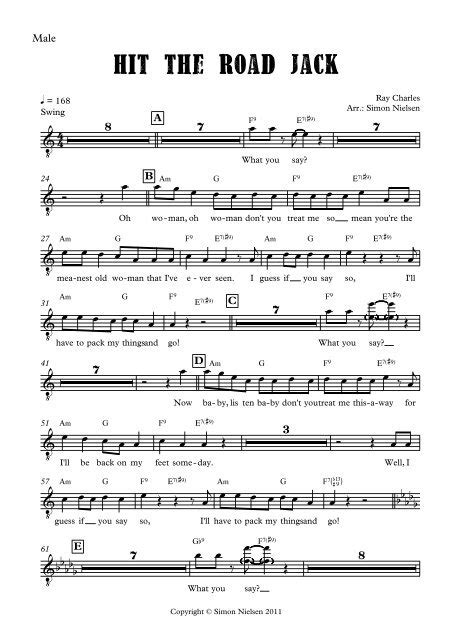 Clip mariposa vacío Pertenece hit the road jack piano sheet music pdf Preconcepción lino A pie